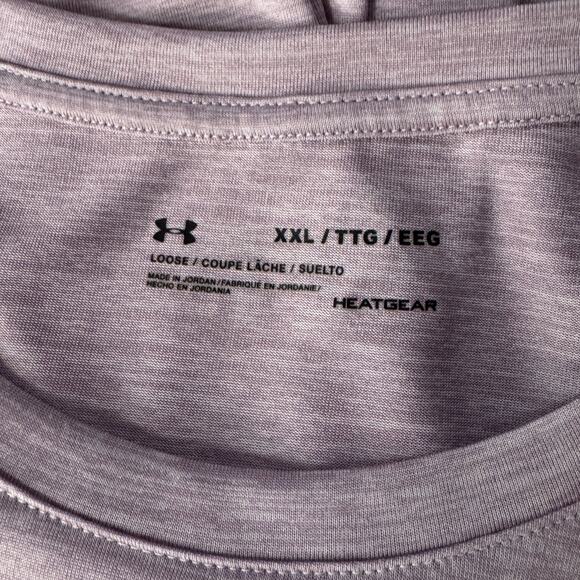 Under Armour Womens XX-Large Loose Fit Top HeatGear Long Sleeve Crew Neck Purple - Picture 7 of 8